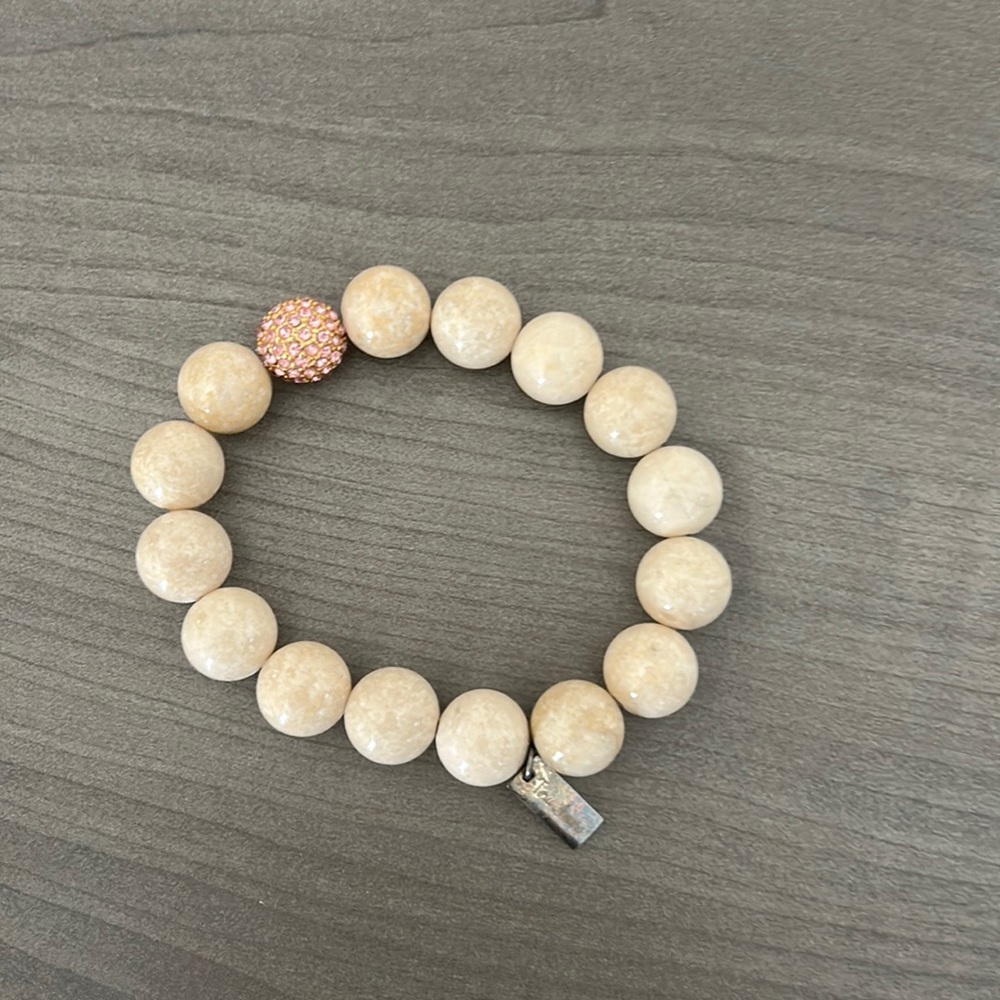NEW never worn cream bracelet!!